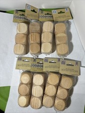 8- Packs Crafter's Blank Wooden Dice Wood Blocks DIY Craft Projects 1.5" 24pcs 