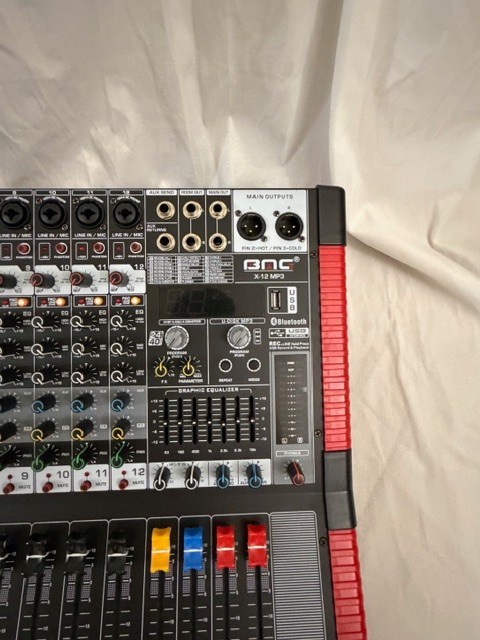 BOMGE Professional Audio Mixer Sound Board Console Desk System Interface 12 Chan