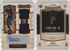 2022 Legacy Futures Silver /249 D'Vonte Price RPA Rookie Dual Patch Auto RC