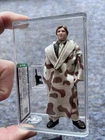 VINTAGE STAR WARS AFA 85 HAN SOLO TRENCH COAT PLAIN LAPEL PINK FACE No Reserve