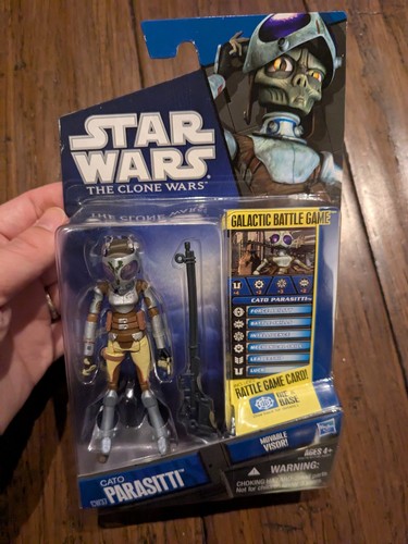 Figura Juego Batalla Galáctica Star Wars The Clone Wars Cato Parasitti CW37 - Imagen 5 de 5