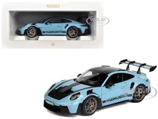 2022 PORSCHE 911 GT3 RS WEISSACH PACK GULF BLUE 1/18 DIECAST CAR BY NOREV 187367