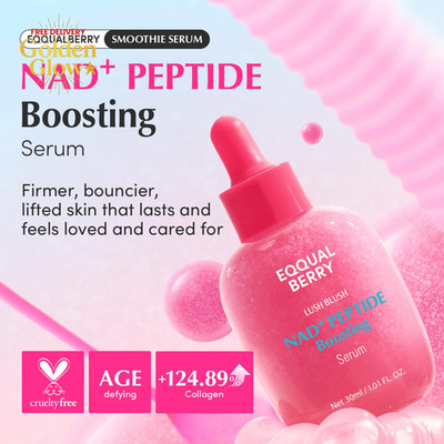NAD+ Peptide Boosting Smoothie Serum   Anti-Aging Korean Skin Care with 5 Cerami