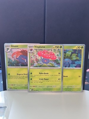 Oddish Gloom Vileplume Cosmos Promos - ME 2 Pack Blisters - Evolution Set - NM