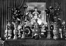 The altar funeral slain Beiyang Government leader Zhang Zuolin - Japan Old Photo