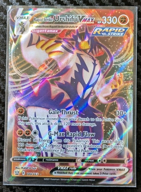 Rapid Strike Urshifu VMAX 088/163 Battle Styles Holo Pokemon Card NM Condition
