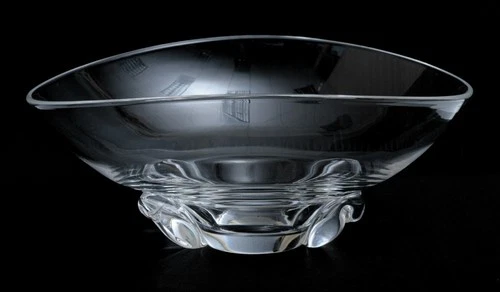 Steuben Crystal Centerpiece Bowl, 11 1/2" long oblong