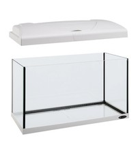 ACQUARIO CAPRI 80 BIANCO CON LED - 80 x 31.5 x H 46.5 CM, 100 L - FERPLAST