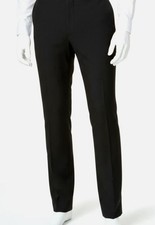 Kenneth Cole Reaction Men's Black Nested Slim Fit Suit Pants Size 37W 32L