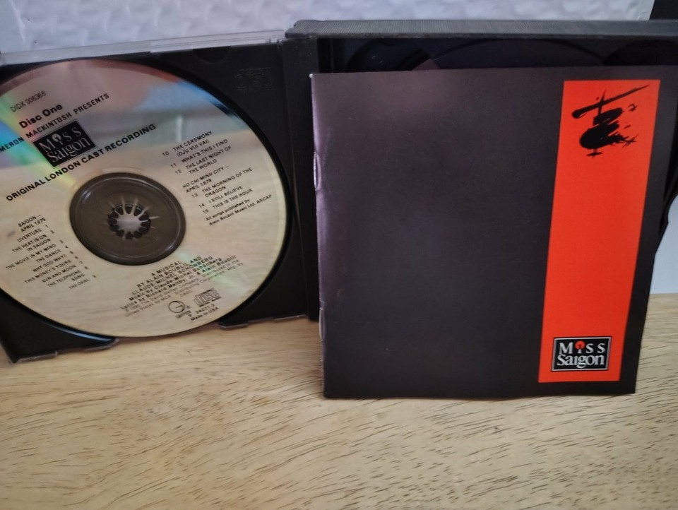 Miss Saigon London Cast by Miss Saigon 2 CD plus booklet Gently Used ...