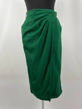 Vintage Gianni Versace Womens Green Skirt Size M