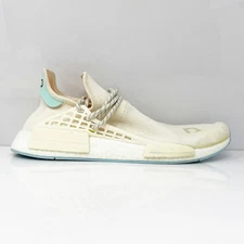 Adidas Mens NMD HU Pharell NERD GW0246 White Running Shoes Sneakers Size 10.5