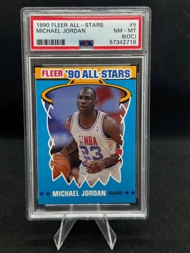 1990 Fleer All-Stars Michael Jordan #5 PSA 8 NM-MT Chicago Bulls