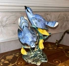 Stangl Pottery Birds Double Blue Jays Bird Figurine 3276D HTF