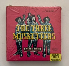 The Three Musketeers Castle Films Super 8mm Movie Unopened in Shrink Wrap