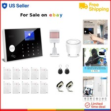 Home Security Alarm System Wireless WiFi GSM 17-Piece Kit with App Control