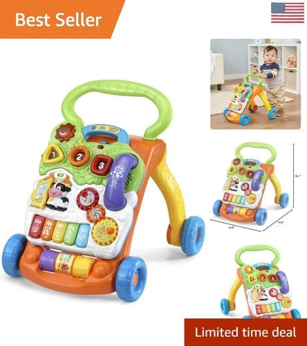 Colorful Sit-to-Stand Learning Walker for Babies 9  to 3  - Safe Fun