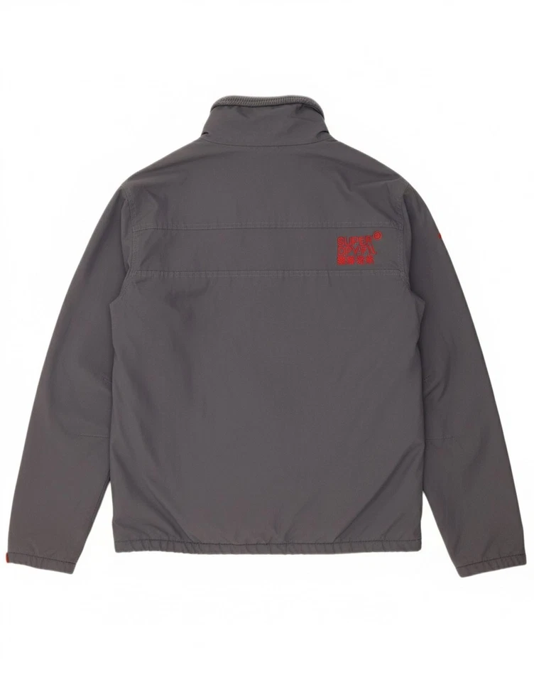 Chaqueta cortavientos gráfica Superdry para hombre The Windhiker UK 42 XL gris nailon CT15 Foto 2 de 4