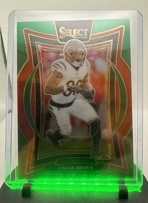 2024 Select Prizm Chase Brown Green Concourse /5 Bengals A Must For The Rainbow