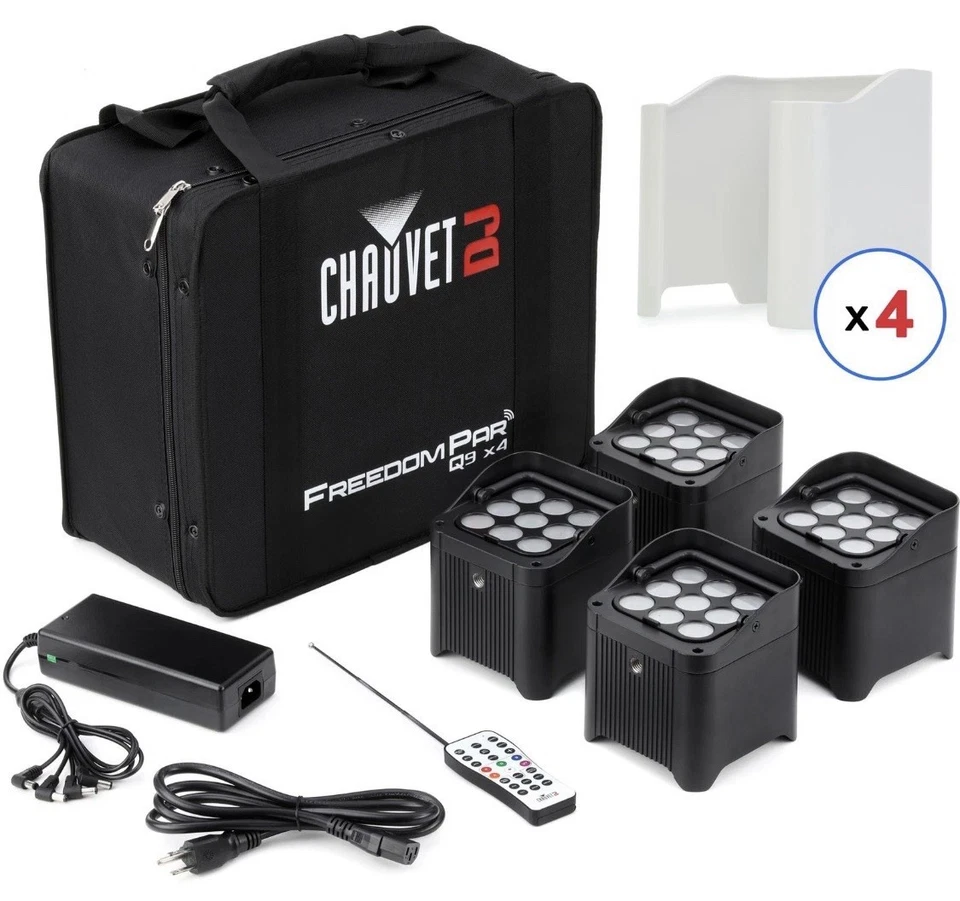 CHAUVET DJ Freedom Par H9 X4 Complete lighting kit with carry Bag - Image 2 of 4