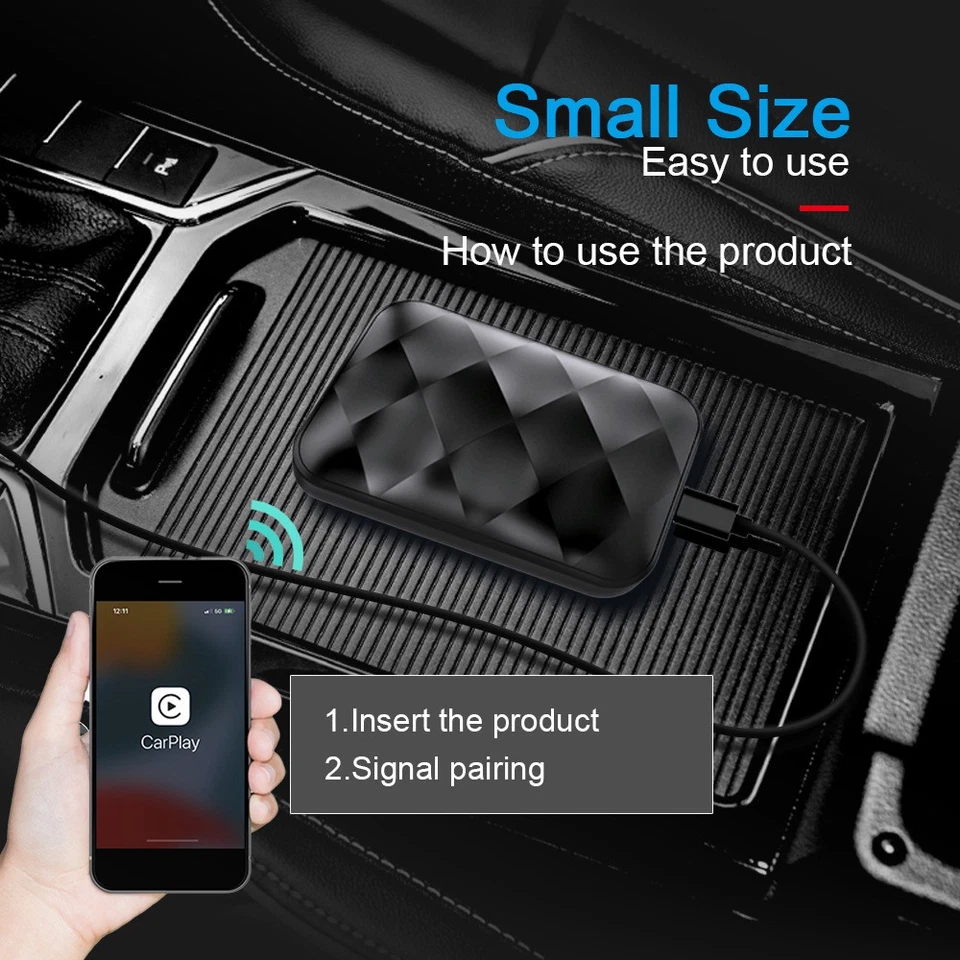 CarPlay Android Auto Adapter - 4GB+64GB Wireless Dongle for Car - Image 3 of 4