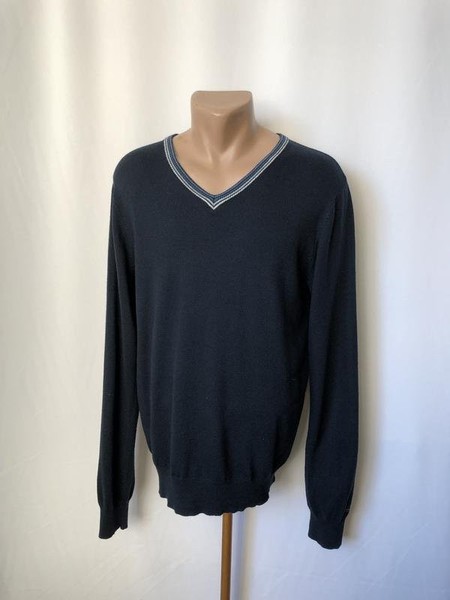 Men Ben Sherman Sweater Navy Viscose 38 / M / 46