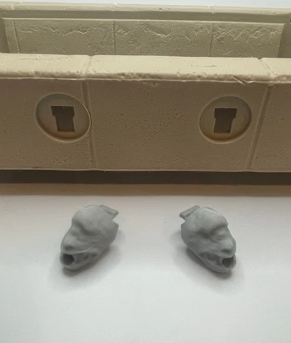 STAR WARS vintage JABBA THE HUTT Playset Gargoyle Middle Heads Repro Part 1983