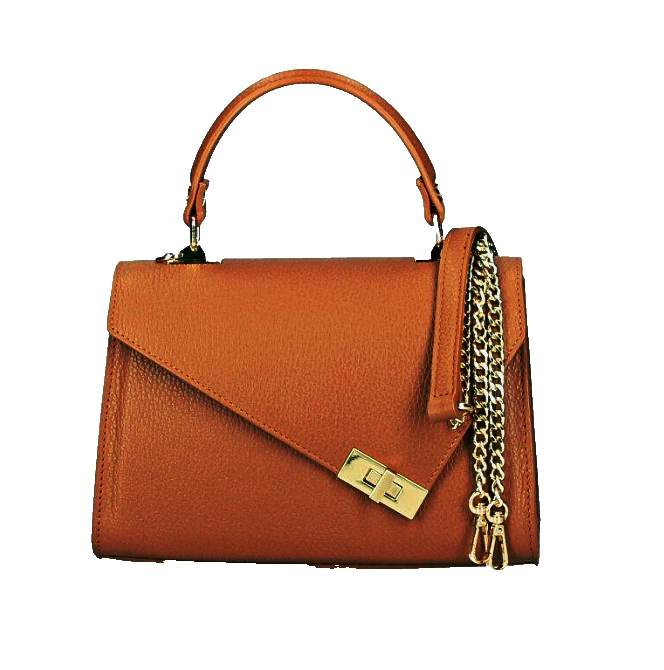 BOLSO DE MANO DE CUERO GRANULADO DE MODA ITALIANO BOLSO CARTERA por DIVA - HECHO EN ITALIA Foto 4 de 4