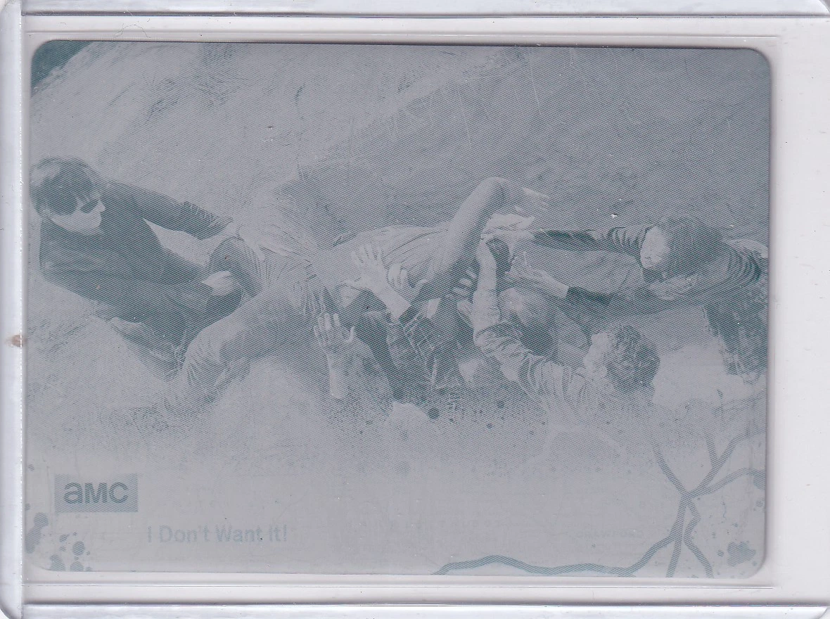 25+ The Walking Dead Collectable Trading Card Printing Plate for