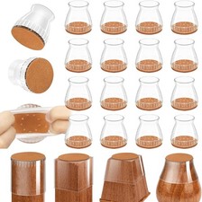 Chair Leg Floor Protectors 24 Pack Silicone Covers Felt Pads Anti Scratch