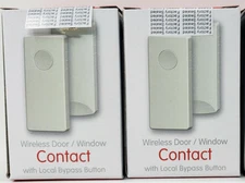 2 Pk Ecolink WST-212 Honeywell & 2GIG Wireless Door/Window Sensor w/Local Bypass