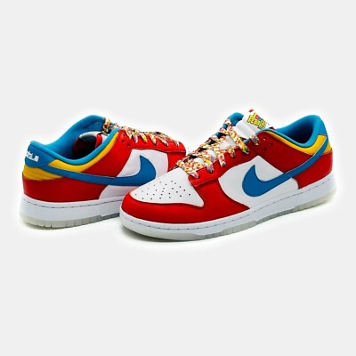 Size 8 - Nike Dunk Low x LeBron James x Fruity Pebbles Red