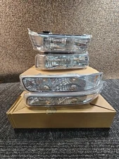(QTY 4) Headlight Assembly For 99-02 Chevy Silverado 00-06 Suburban 1500 2500