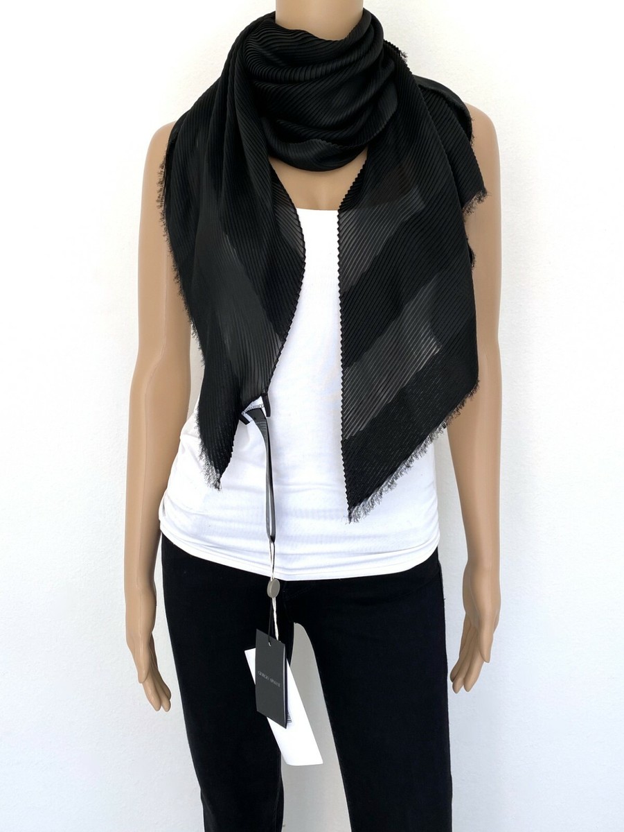 GIORGIO ARMANI マフラー 黒 GIORGIO ARMANI マフラー 黒 GIORGIO ARMANI(ジョルジオアルマーニ