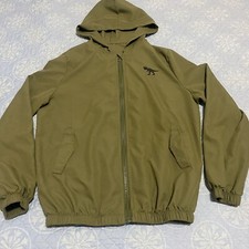 SHEIN Youth 13-14Y Hooded Jacket Color Green