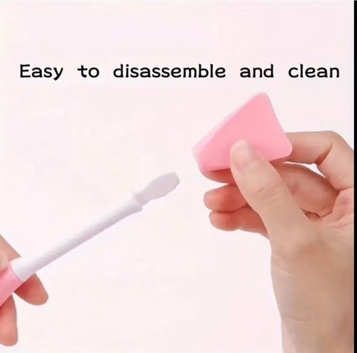 Facial Silicone Brush Exfoliating Cleansing Pores Nose Face Lips Blackhead Skin - Picture 5 of 16