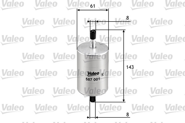Valeo 587001 Kraftstofffilter FüR Fiat Peugeot Renault Opel CitroËN DS Smart-image