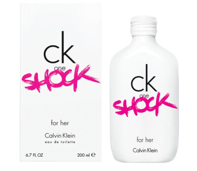 CK one Shock for her Calvin Klein Eau de toilette 200 ml Spray 6.8 Fl. Oz.