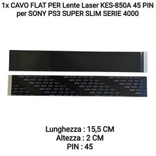 1x CAVO FLAT PER Lente Laser KES-850A 45 PIN per SONY PS3 SUPER SLIM SERIE 4000