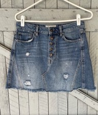Free People We The Free Distressed Mini Skirt Size 29