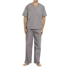 Allheart Basics Unisex Drawstring pant SCRUB SET light gray/mist 5XL