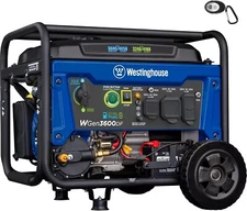 4650 Peak Watt Dual Fuel Portable Generator, Remote Electric Start with Auto Cho