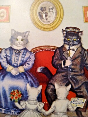 Vintage Postcard Alfred Mainzer Max Kunzli Cats  Feline Switzerland Cute! #4737