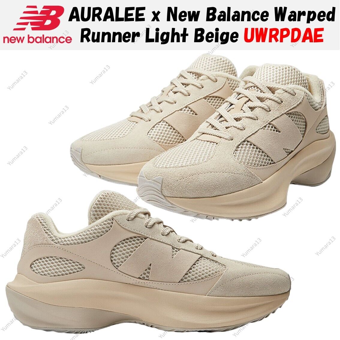 AURALEE x New Balance Warped Runner Light Beige UWRPDAE AURALEE x New Balance Warped Runner Light Beige UWRPDAE