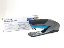 Optima 25 Reduced Effort Stapler, 25-Sheet Capacity, Slate Gray/Blue SWINGLINE