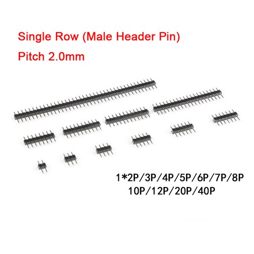 2.0mm Pitch 2 Pin-40 Pin PCB Male/Female Pin Header Single/Double Row Connector - Picture 18 of 20