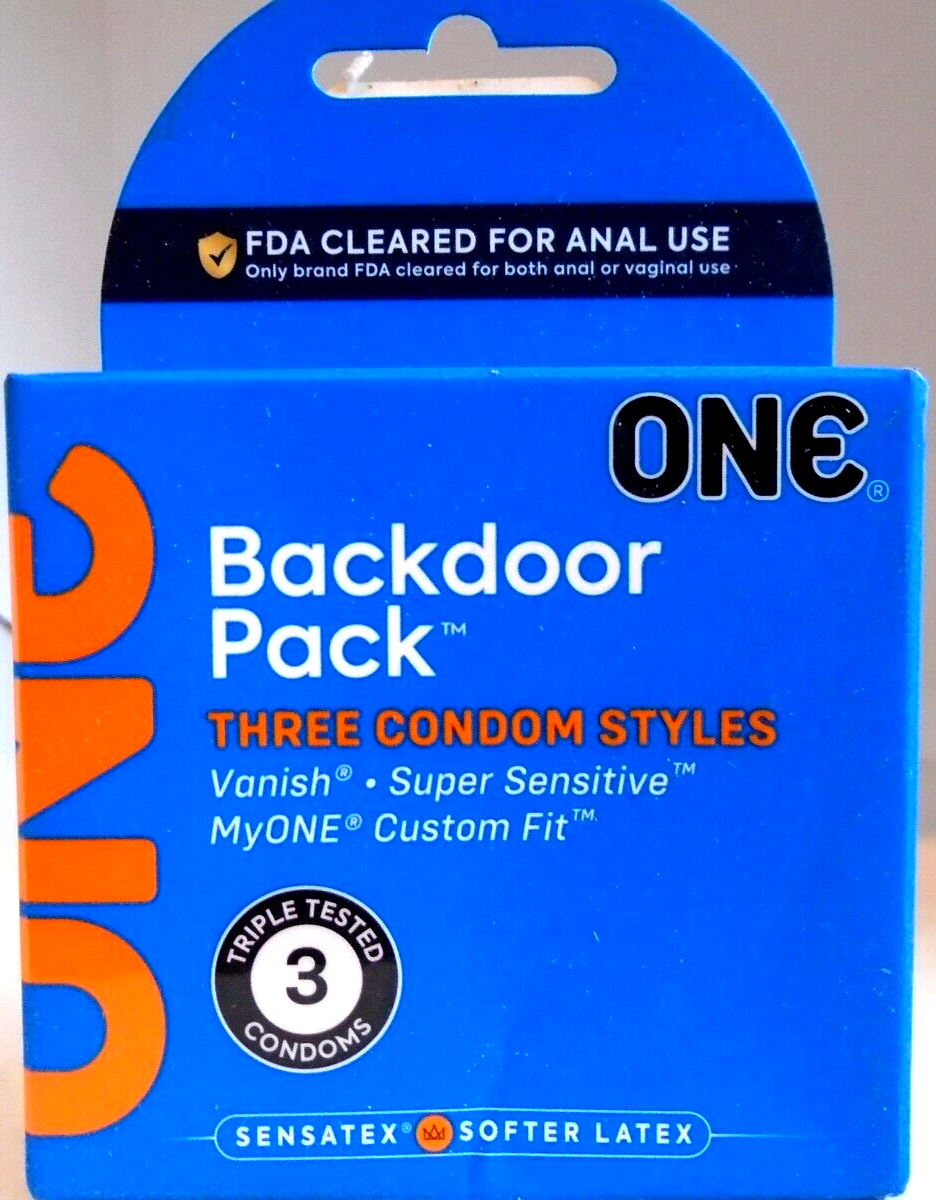 One Condoms Backdoor Pack Three Condom Styles 3 Count | eBay