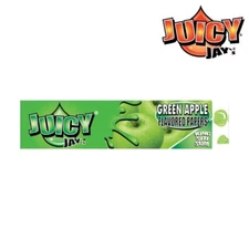 Juicy Jay's King Size Rolling Papers Slim Green Apple Free USA Shipping!