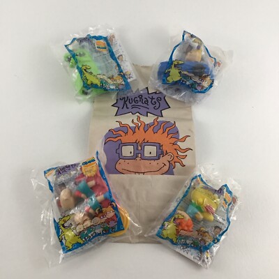 Rugrats Movie Burger King Kids Club Toy Lot with Bag Nickelodeon Vintage 1998