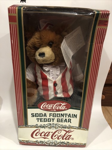 Coca Cola Soda Fountain Teddy Bear 
